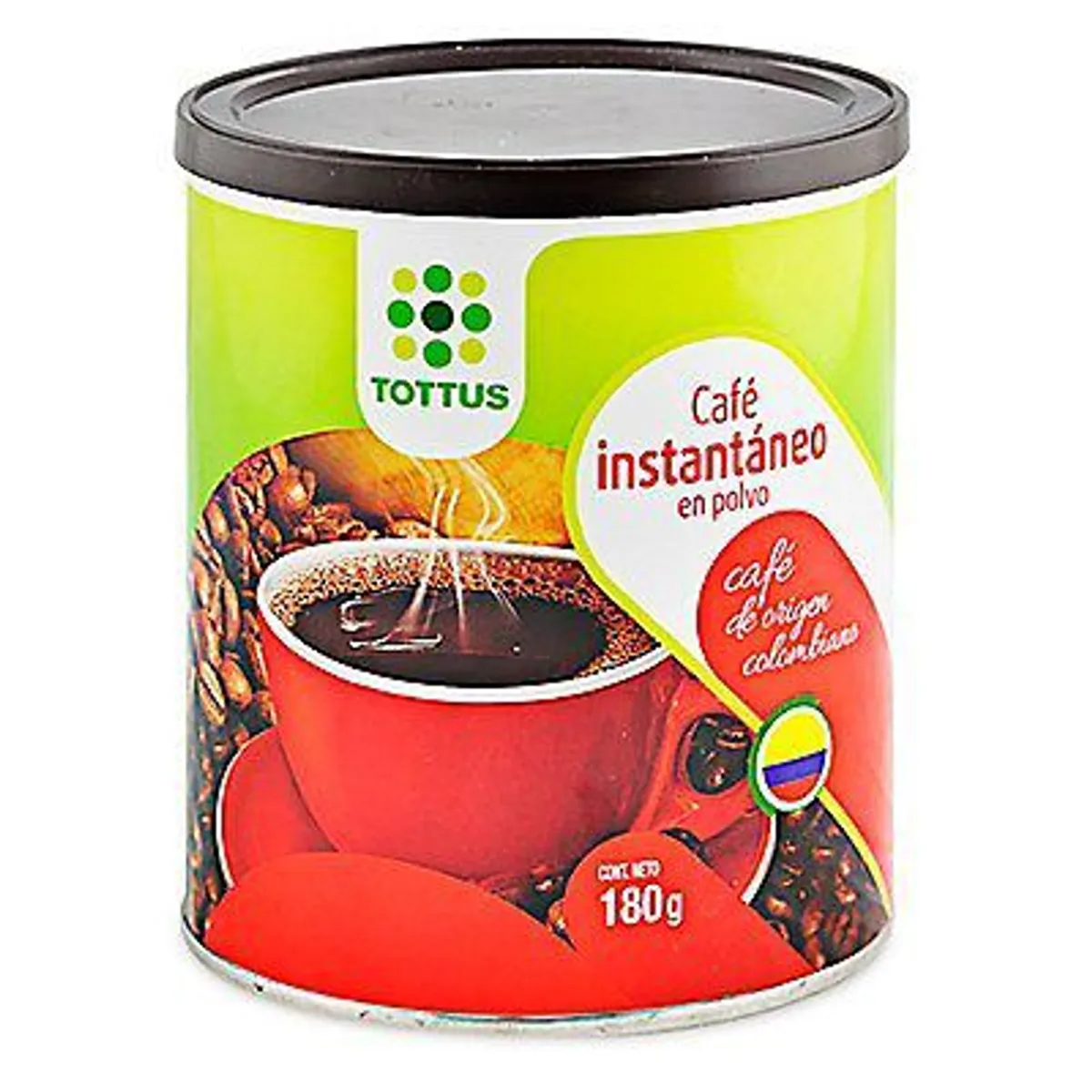 TOTTUS - Café Instantáneo en Polvo Tottus 180 Gr