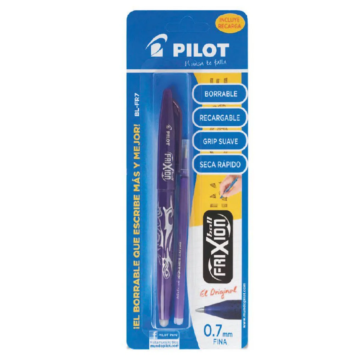 PILOT - Lapicero Pilot Borrable Frixion Violeta + Repuesto