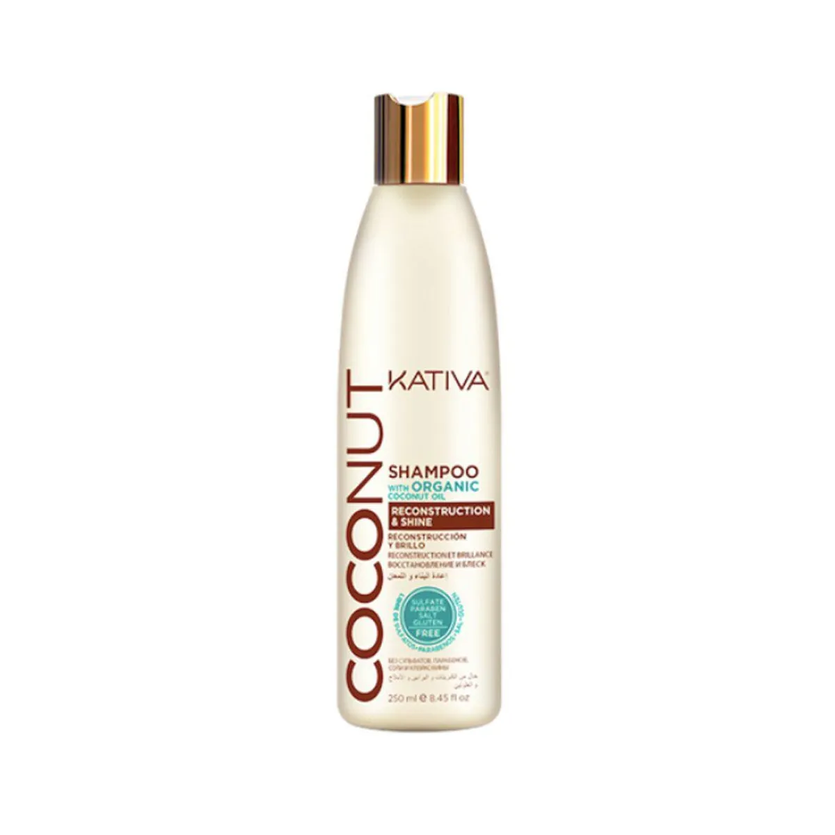 KATIVA - Shampoo Kativa Aceite Coco Orgánico Botella 250 mL