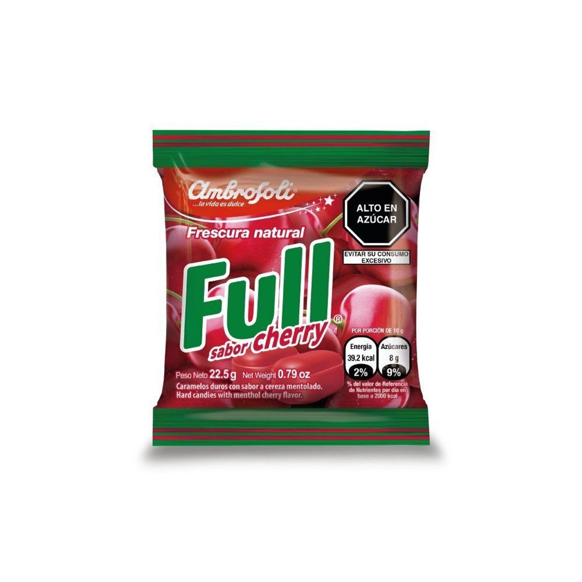 AMBROSOLI - Rep Caramelo Full Cereza Ment 22.5 g