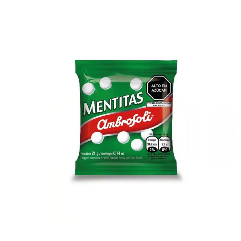 AMBROSOLI - Caramelos Ambrosoli Mentitas Mint 21 G