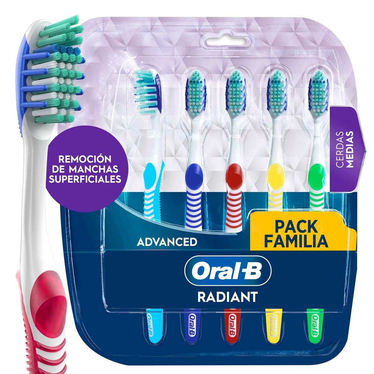 ORAL B - Cepillo Dental Oral B 3D White Empaque 5 Und