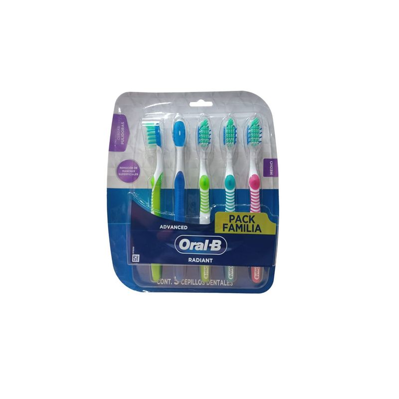 ORAL B - Cepillo Dental Oral B 3D White Pack 5 Und