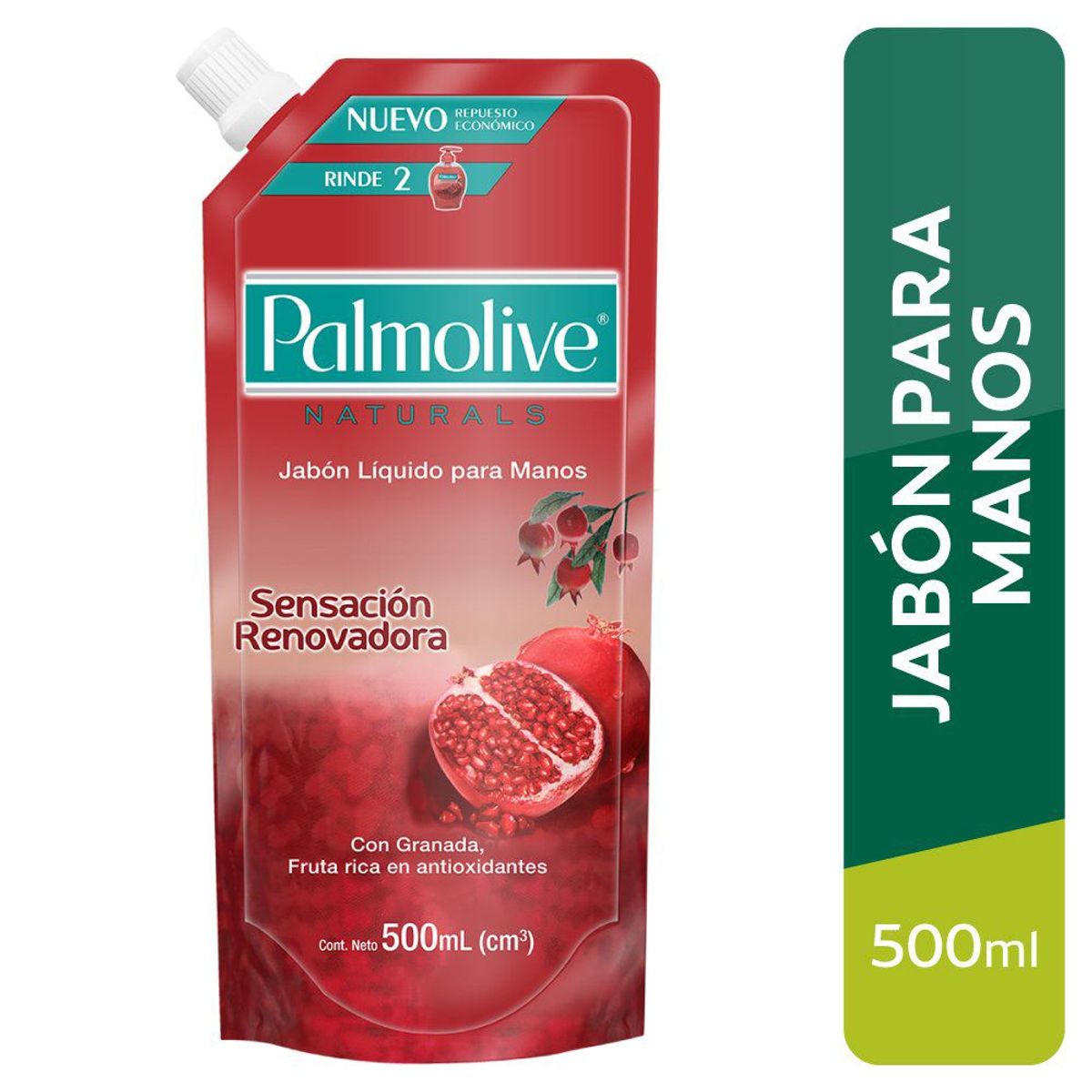 PALMOLIVE - Jabón Líquido para Manos Palmolive Sensación Renovadora Granada Envase 500 mL