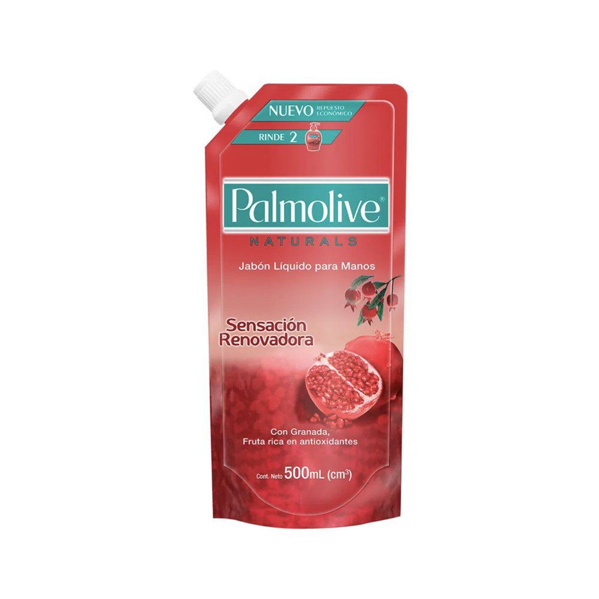 PALMOLIVE - Jabón Líquido para Manos Palmolive Sensación Renovadora Granada Envase 500 mL