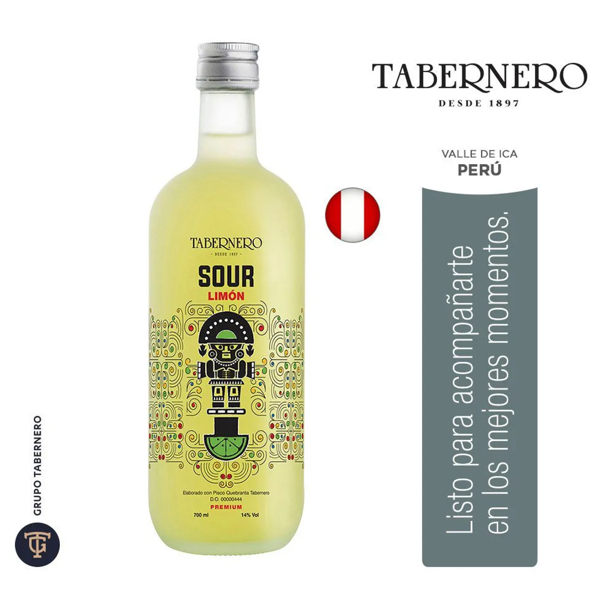TABERNERO - Sour de Limón Tabernero Botella 700 mL