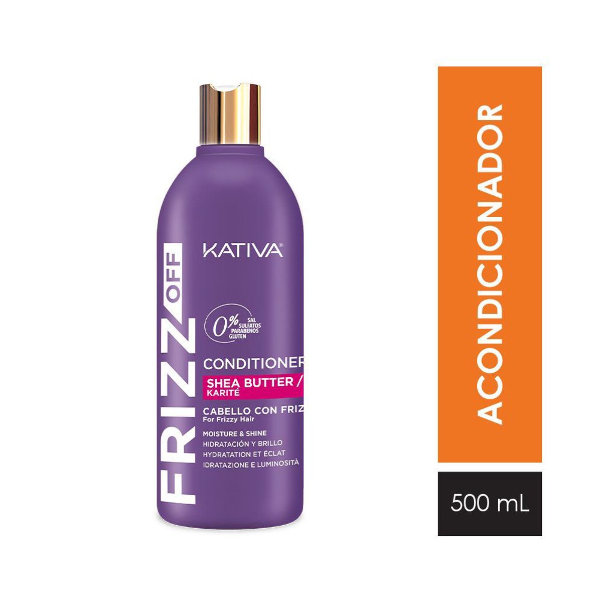 KATIVA - Acondicionador Kativa Frizz Off Botella 500 mL