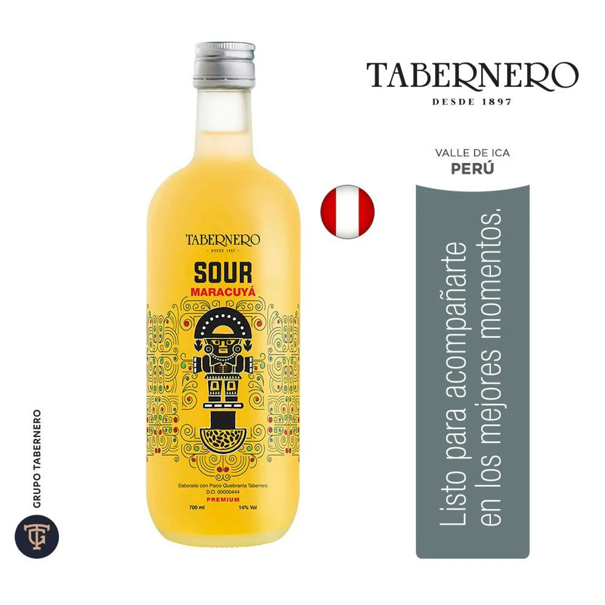 TABERNERO - Sour de Maracuyá Tabernero Botella 700 mL