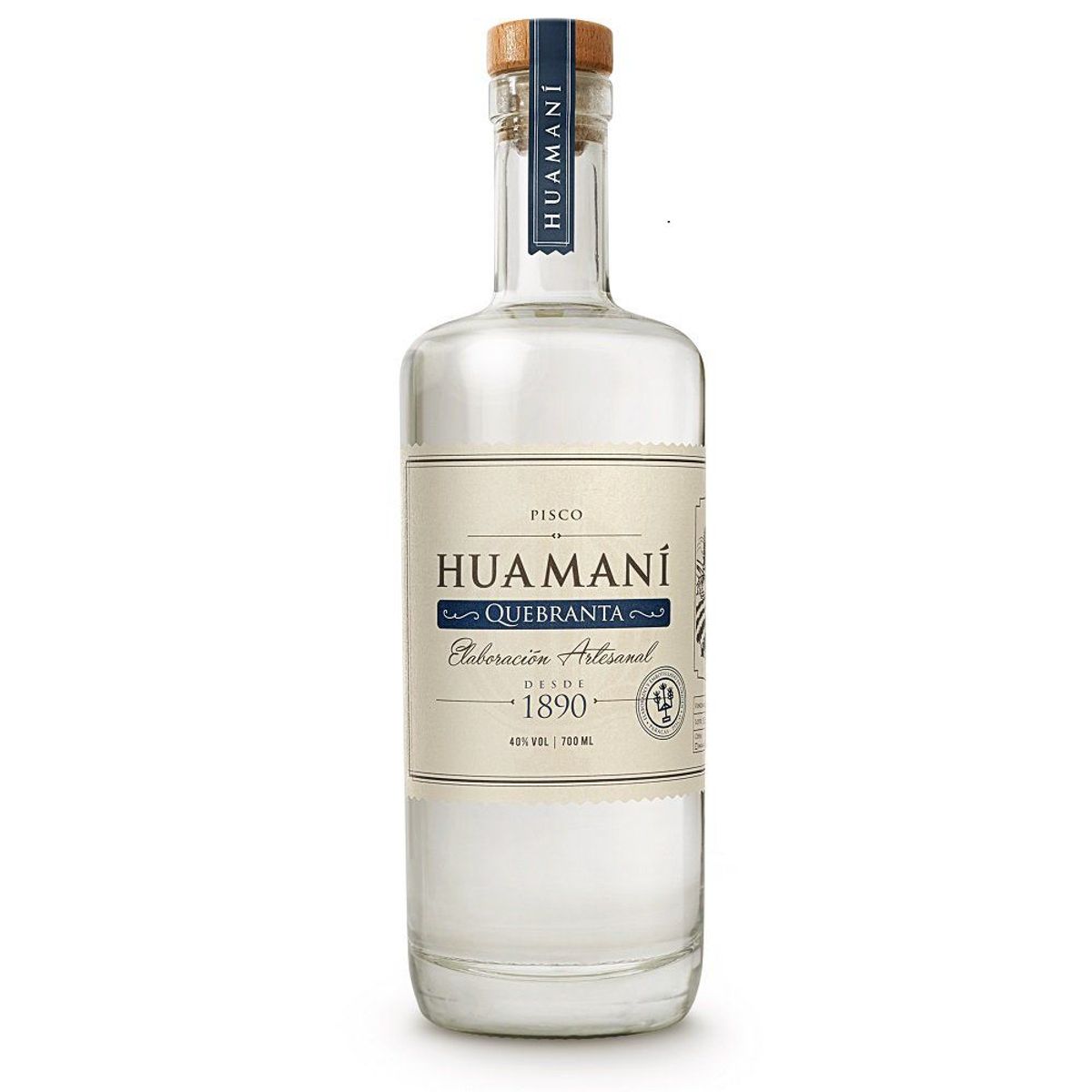 HUAMANI - Pisco Puro Quebranta Huamaní Botella 700 mL
