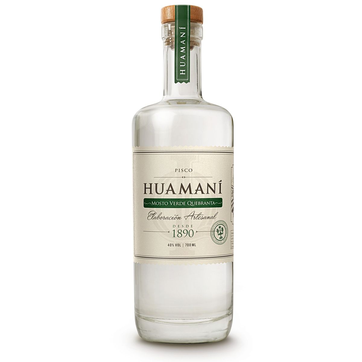 HUAMANI - Pisco Mosto Verde Quebranta Huamaní Botella 700 mL