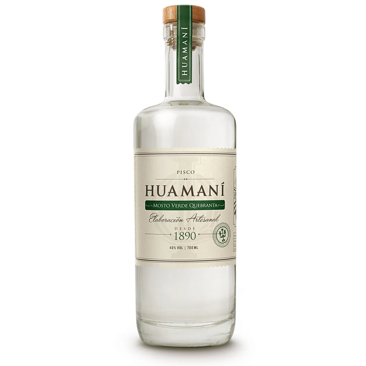 HUAMANI - Pisco Mosto Verde Quebranta Huamaní Botella 700 mL