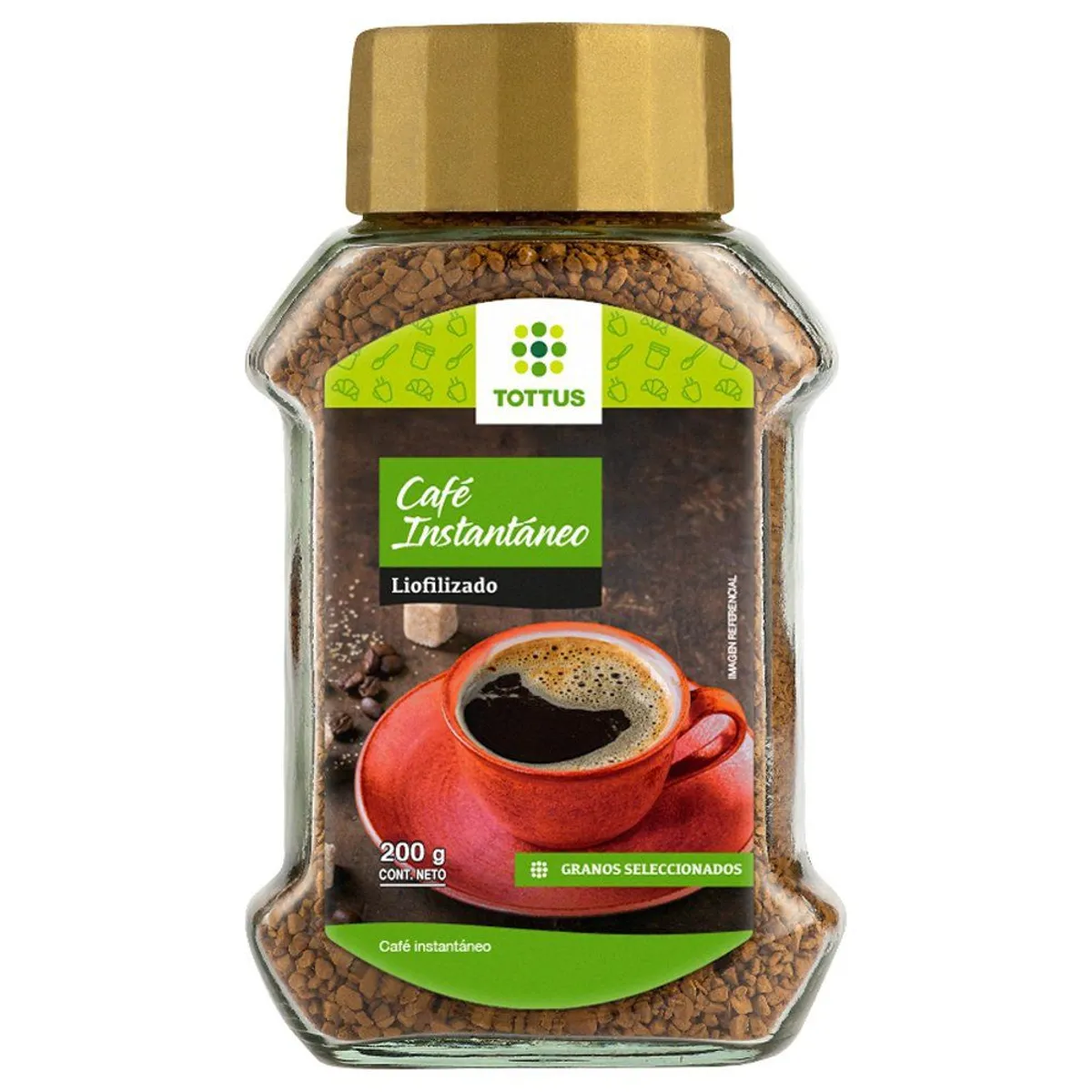 TOTTUS - Café Instantáneo Liofilizado Premium Tottus 200 g