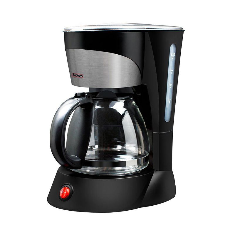 THOMAS - Cafetera con Filtro 5 Tazas 800 W Negra Th-130