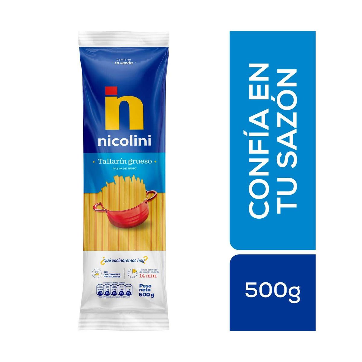 NICOLINI - Tallarín Grueso Nicolini Bolsa 500 g