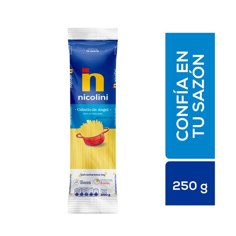 NICOLINI - Fideo Cabello de Angel Nicolini Bolsa 250 g