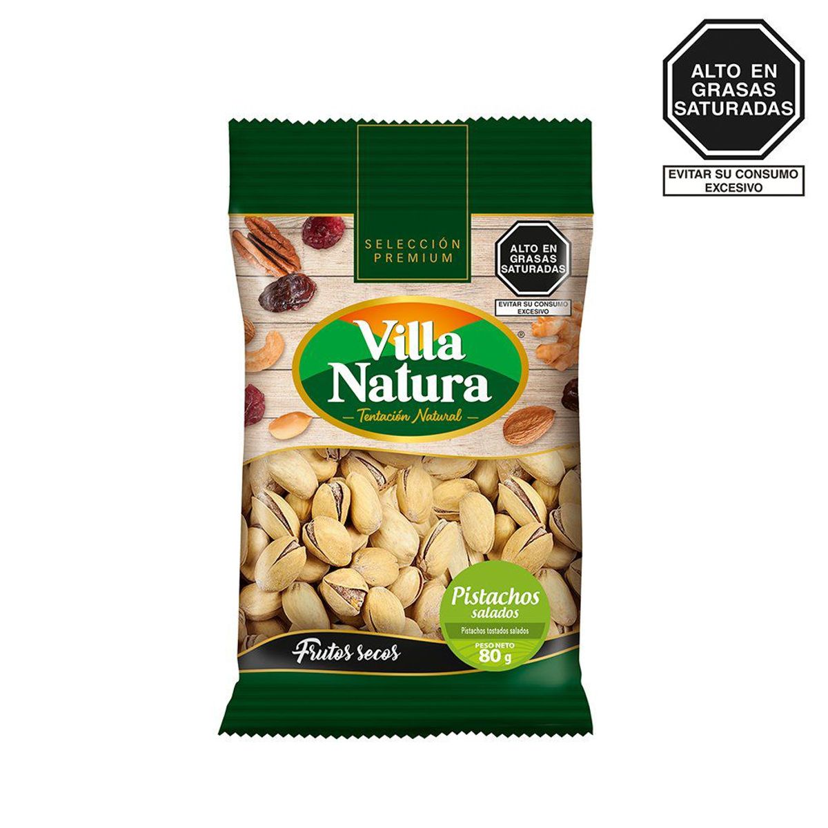 VILLA NATURA - Pistacho Villa Natura Salado Bolsa 80 g