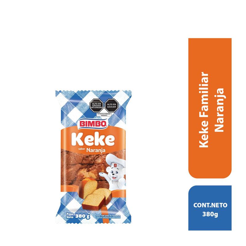 BIMBO - Keke Familiar Naranja Bimbo 380 g