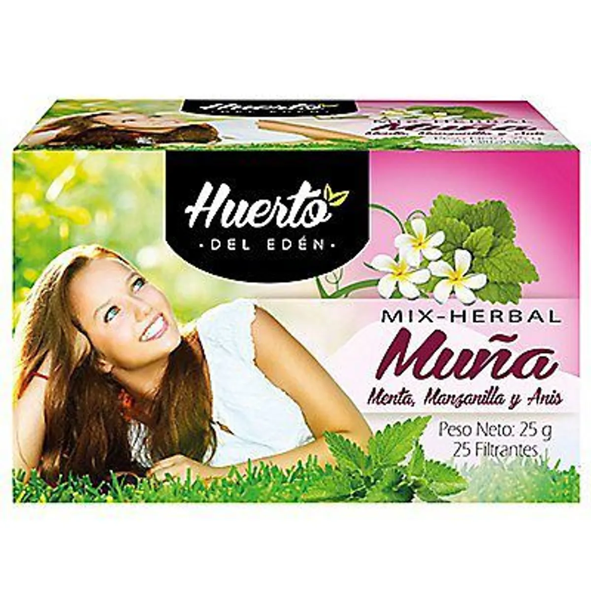 HUERTO DEL EDEN - Infusión Huerto del Edén Herbal Menta Caja 25 Sobres