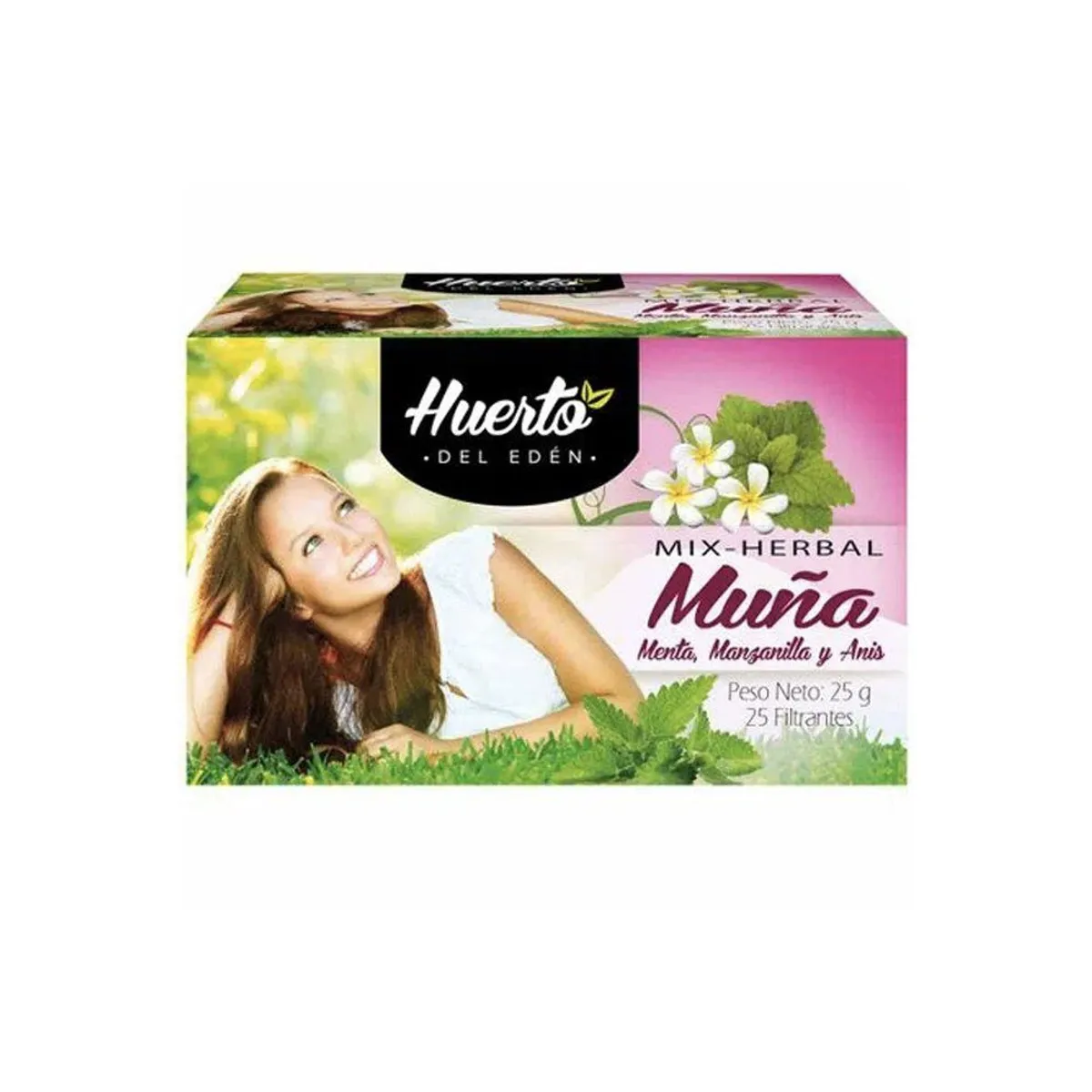 HUERTO DEL EDEN - Infusión Huerto del Edén Herbal Menta Caja 25 Sobres