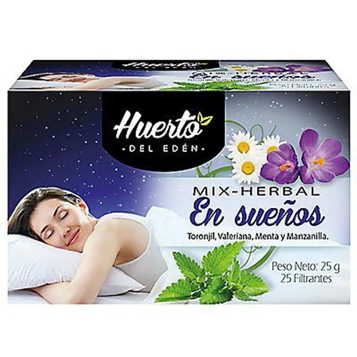 HUERTO DEL EDEN - Infusión Huerto del Edén Mix Herbal en Sueños Caja 25 Sobres