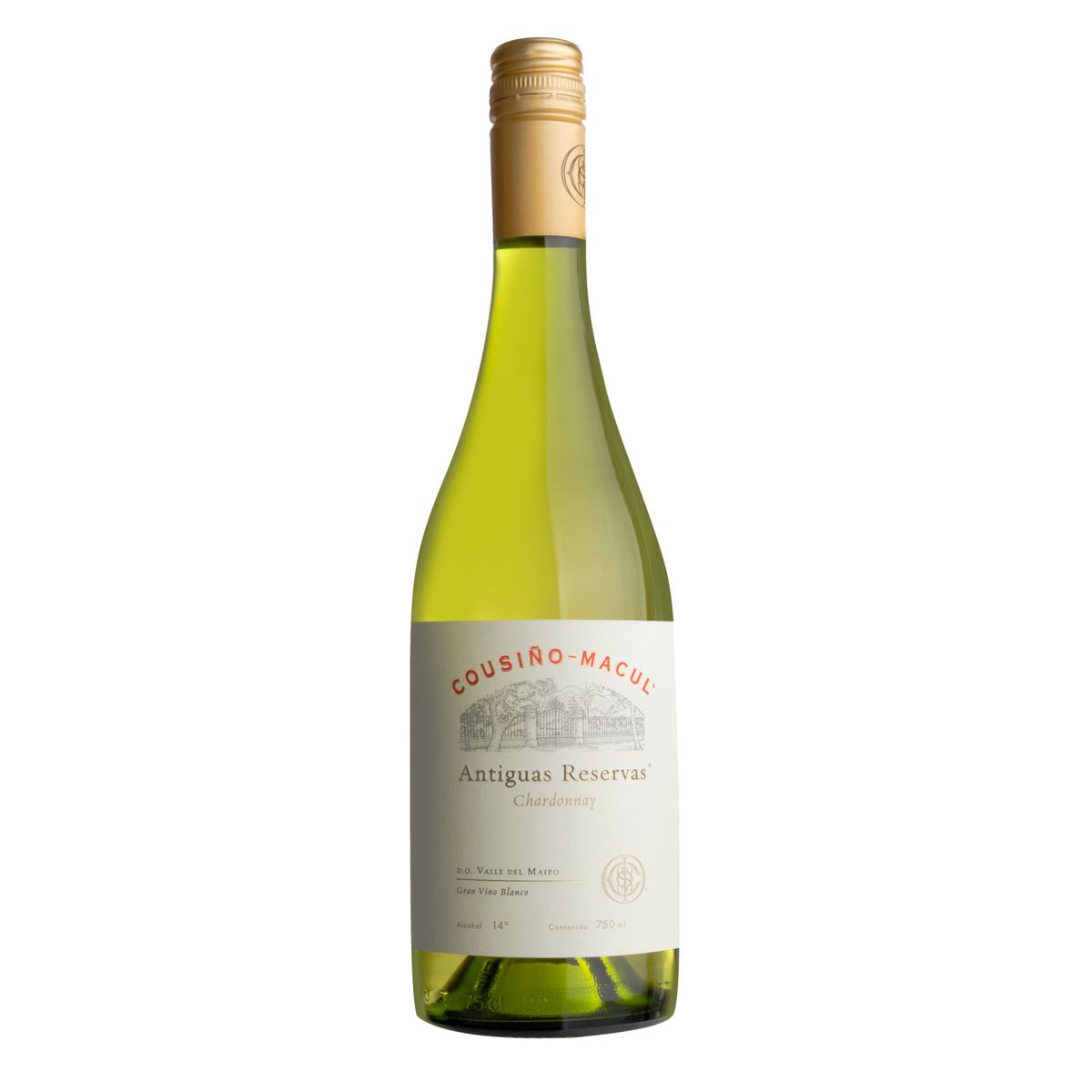 COUSINO MACUL - Vino Blanco Cousiño Macul Antigua Reservas Chardonnay Botella 750 mL