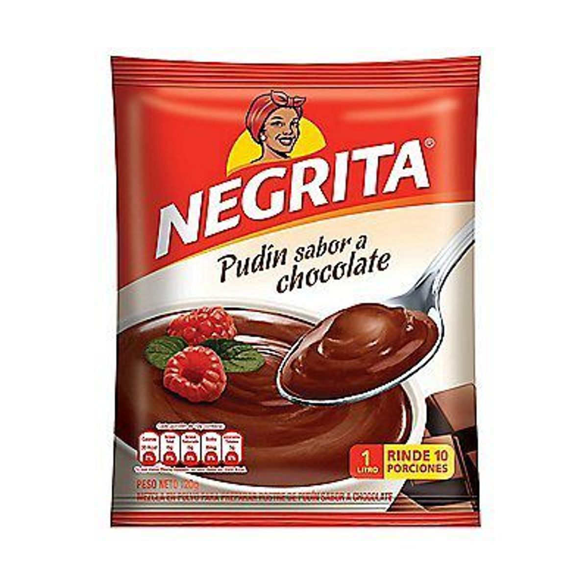 NEGRITA - Pudín Negrita Sabor Chocolate Empaque 100 g