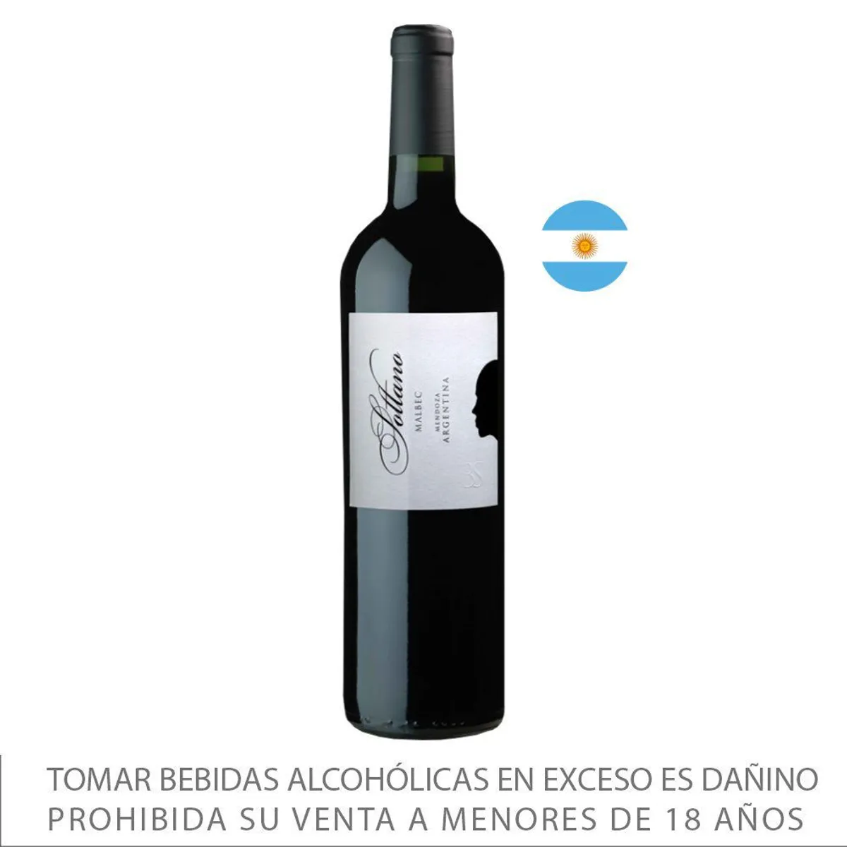 SOTTANO - Vino Tinto Sottano Malbec Botella 750 mL