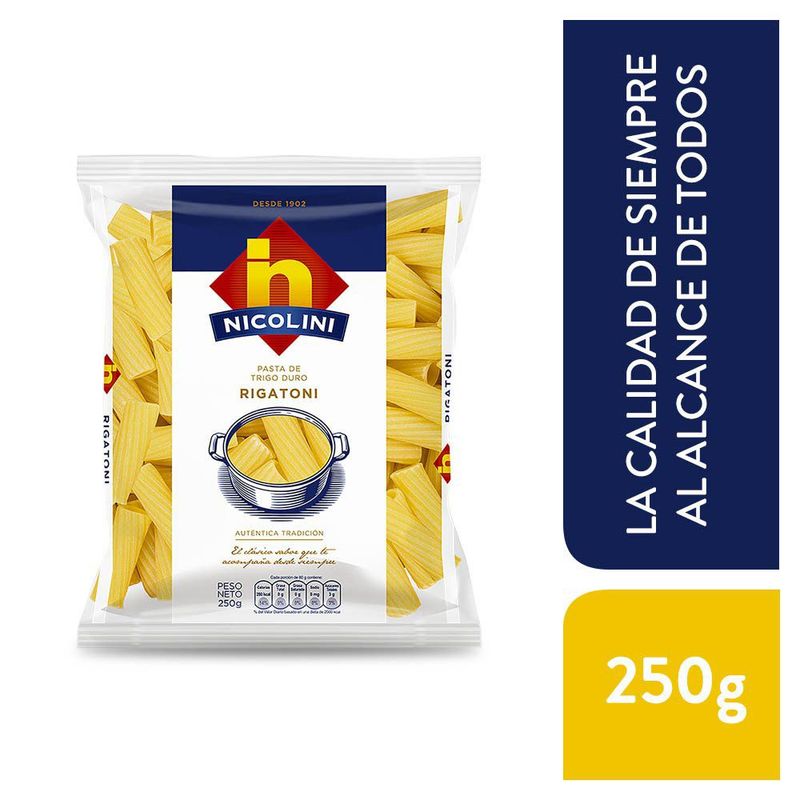 NICOLINI - Fideos Rigatoni Nicolini 250 g