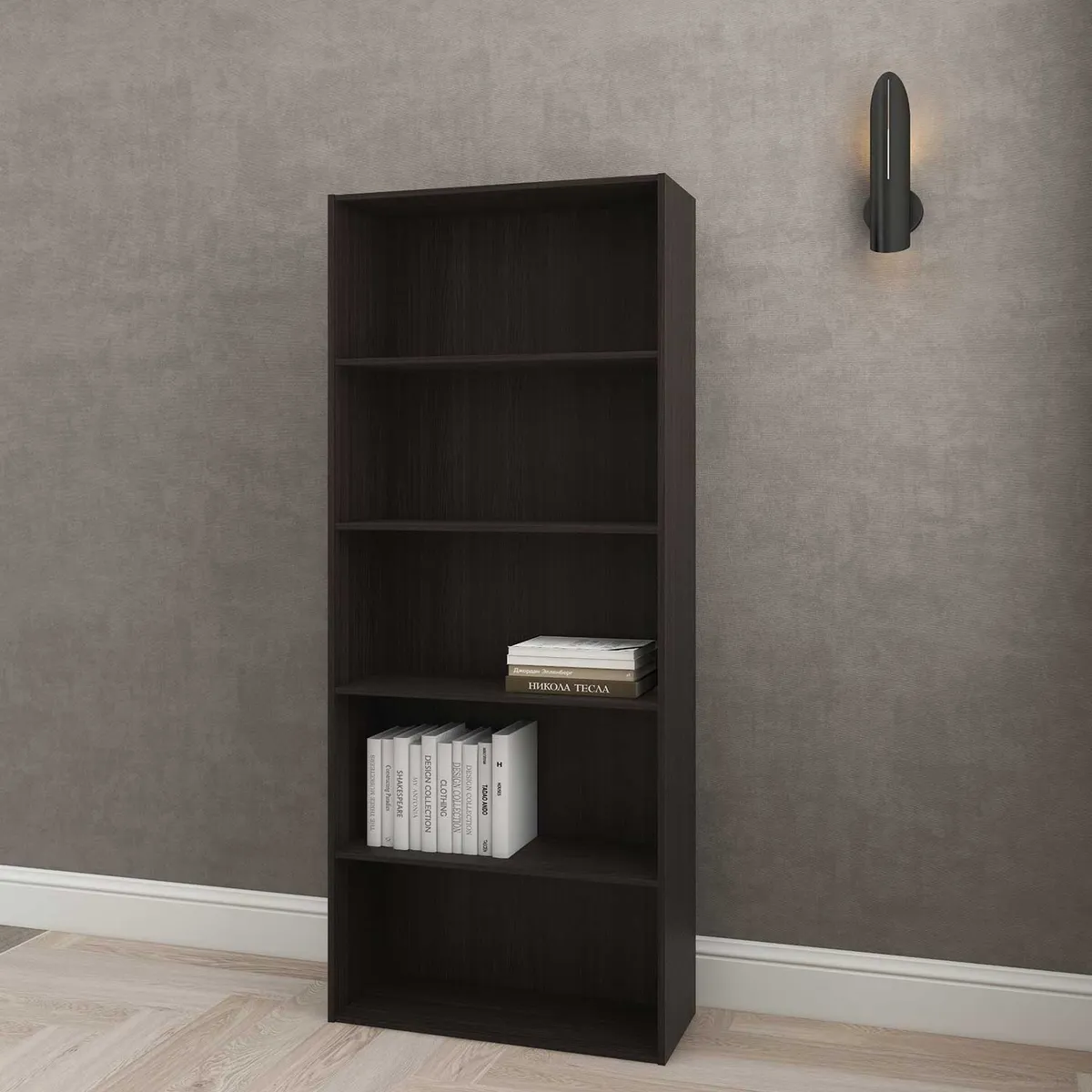 CASA JOVEN - Estante Polikubo 5 Divisiones Ebony