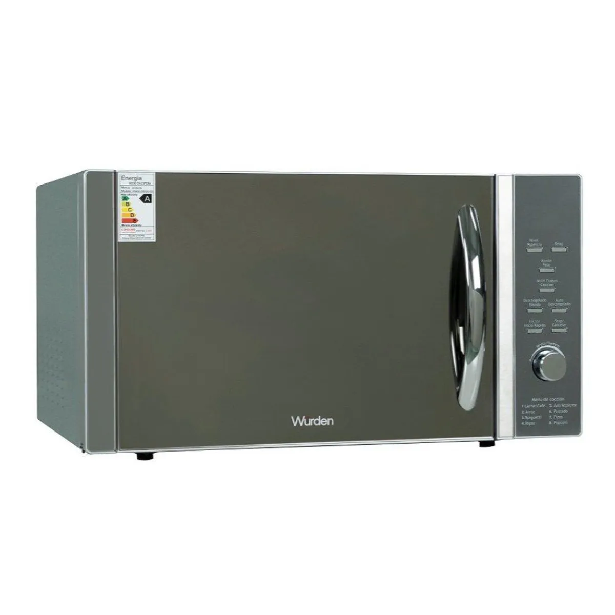 WURDEN - Microondas 30 L Panel Digital Silver