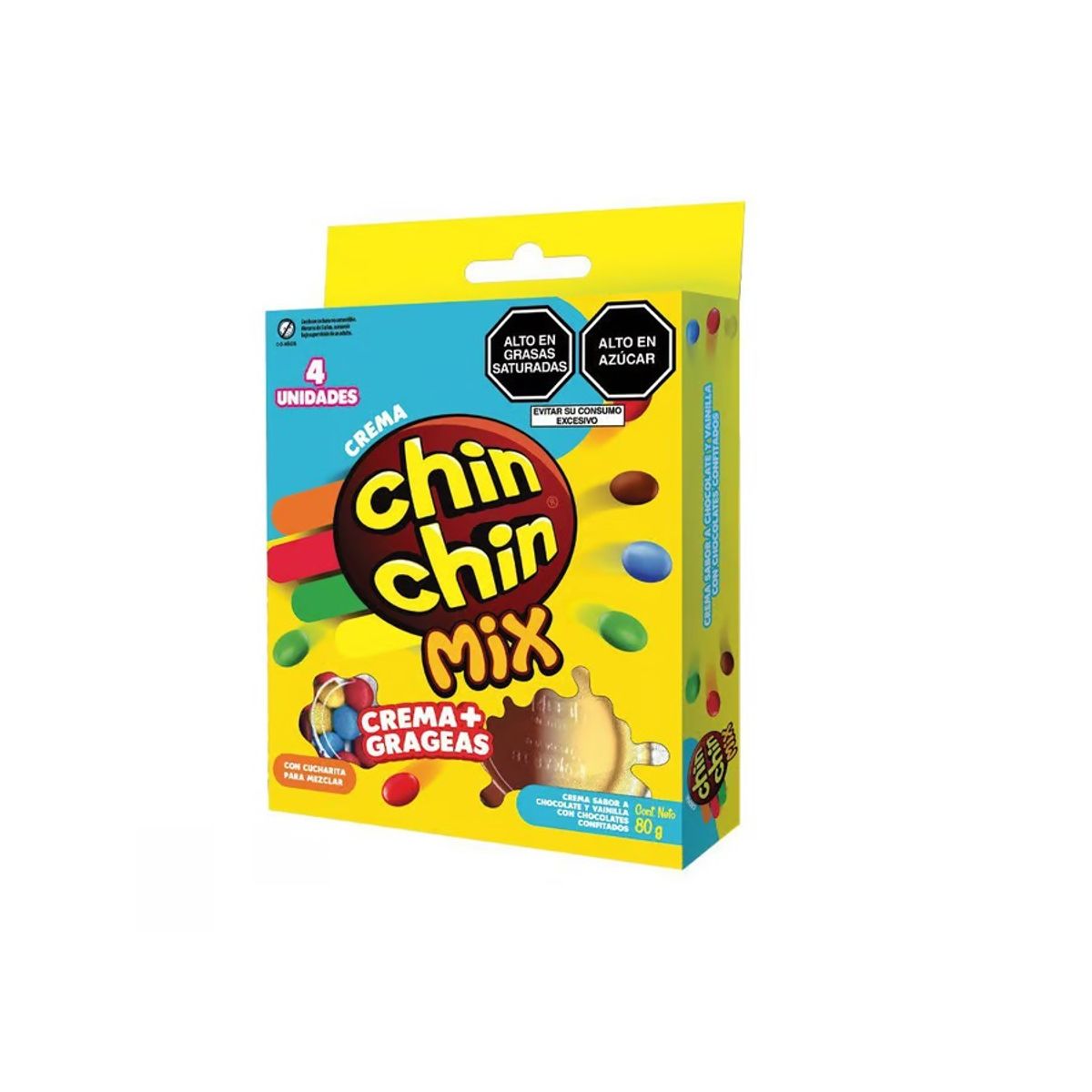 CHIN CHIN - Chin Chin Mix Cremas + gageas 4 Unidades