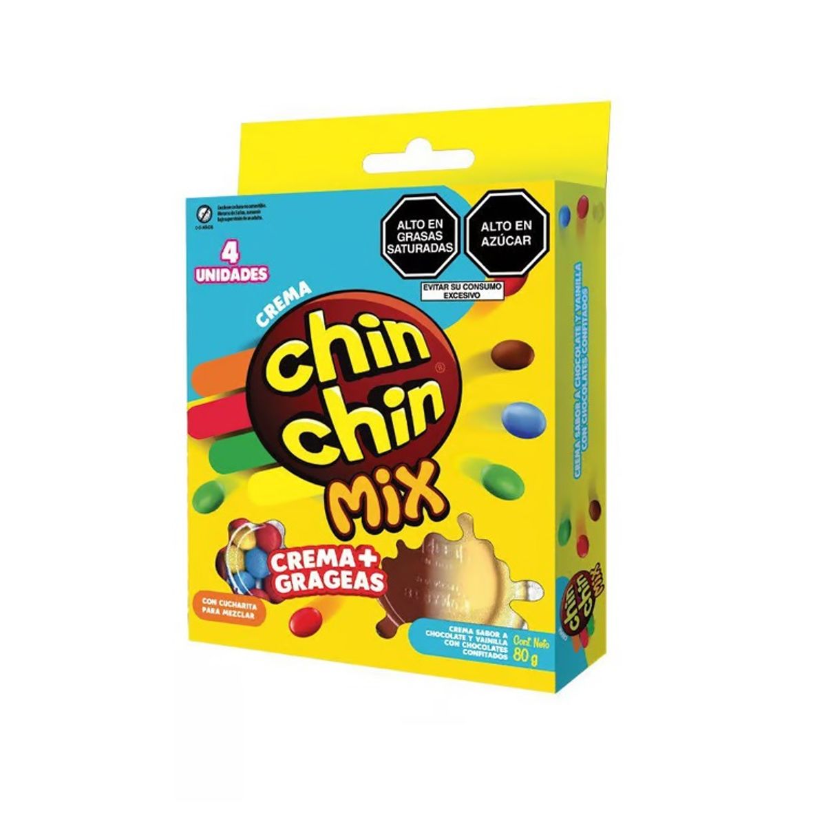 CHIN CHIN - Chin Chin Mix Cremas + gageas 4 Unidades