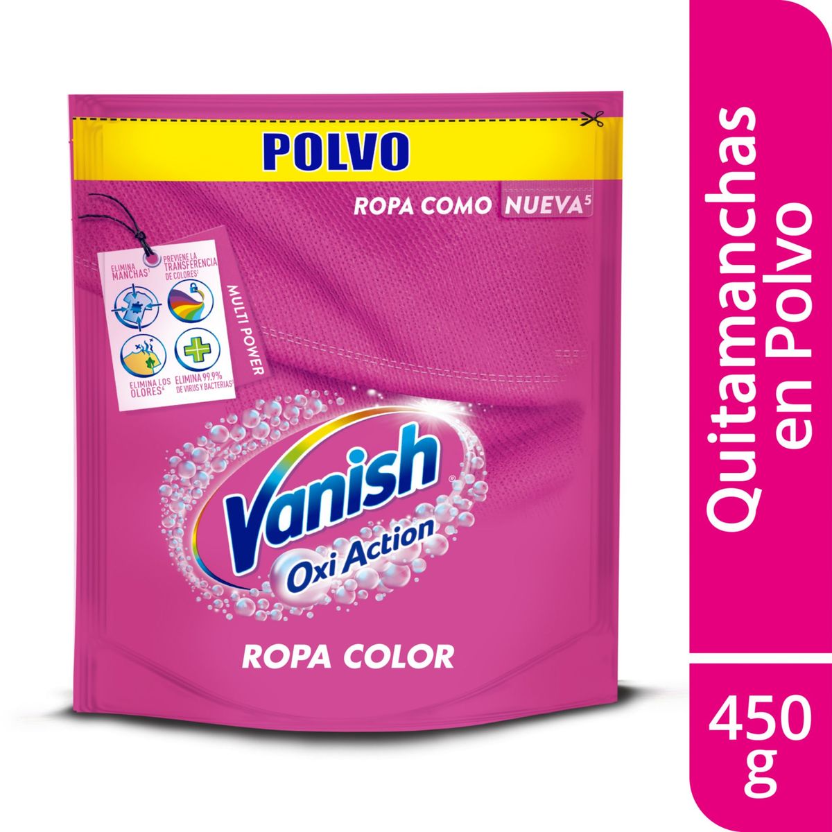 VANISH - Quitamanchas en Polvo Vanish Ropa Color Doypack 450 g