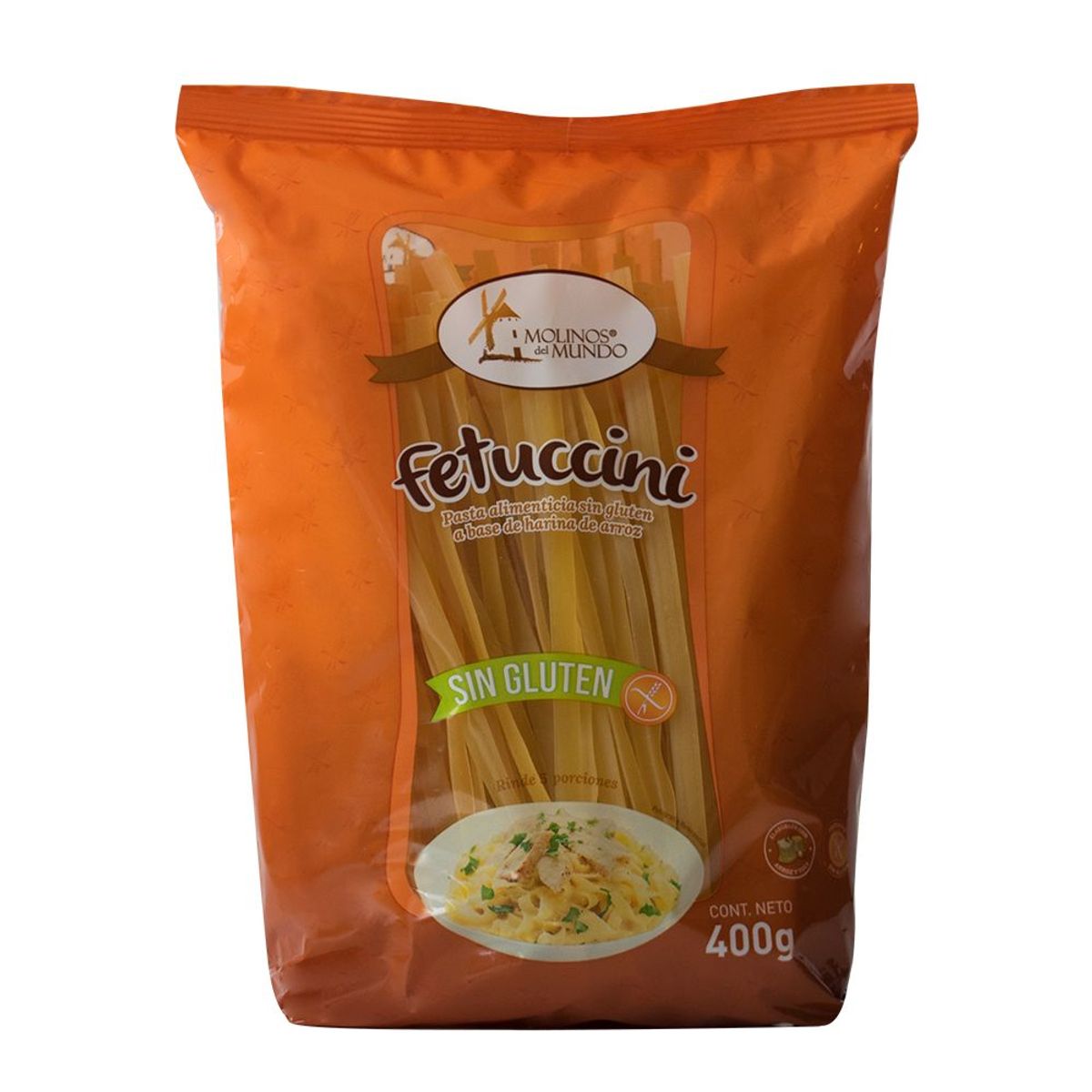 MOLINOS DEL MUNDO - Fetuccini Molinos del Mundo Arroz y Yuca Sin Gluten Empaque 400 g