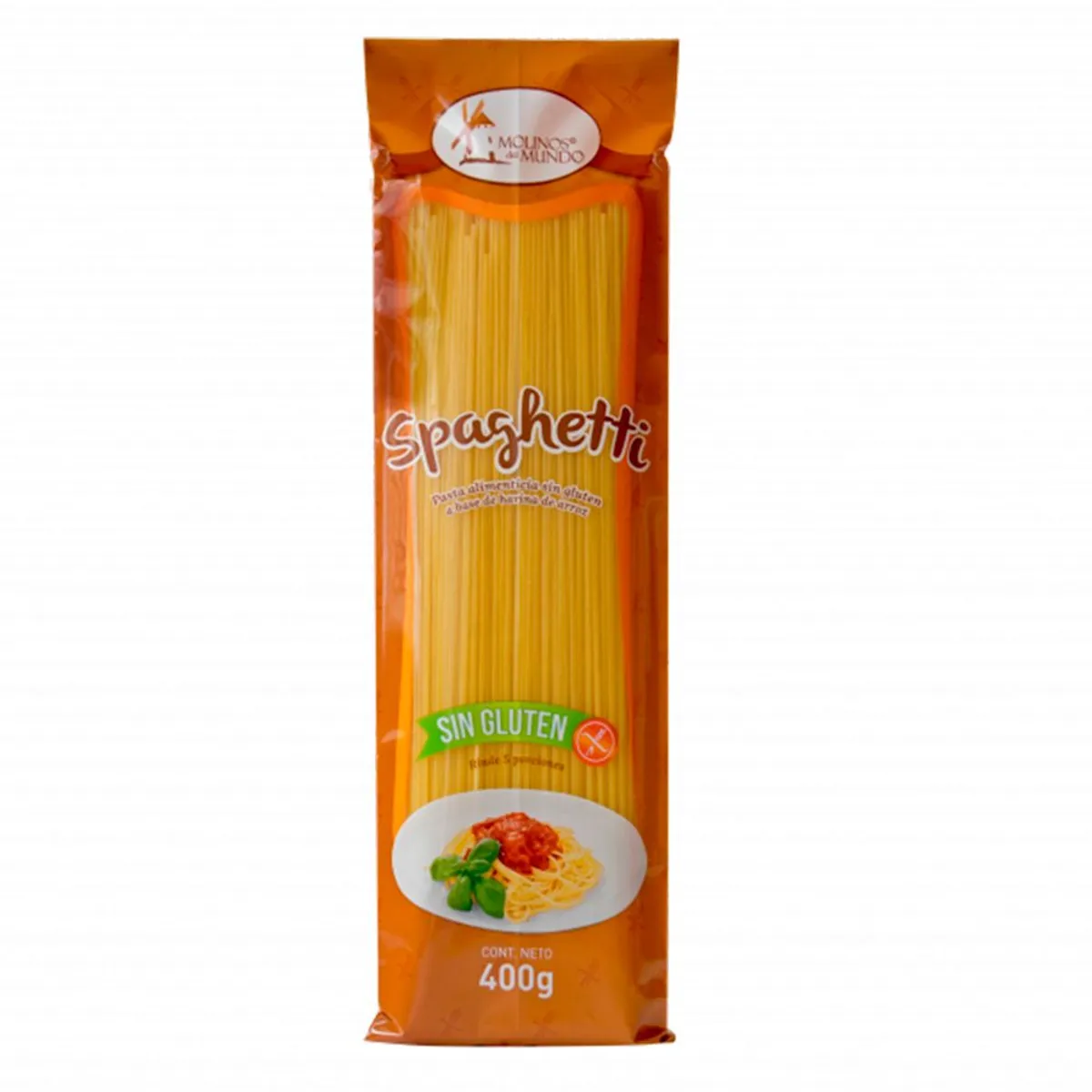 MOLINOS DEL MUNDO - Spaghetti Molinos del Mundo Sin Gluten Empaque 400 g