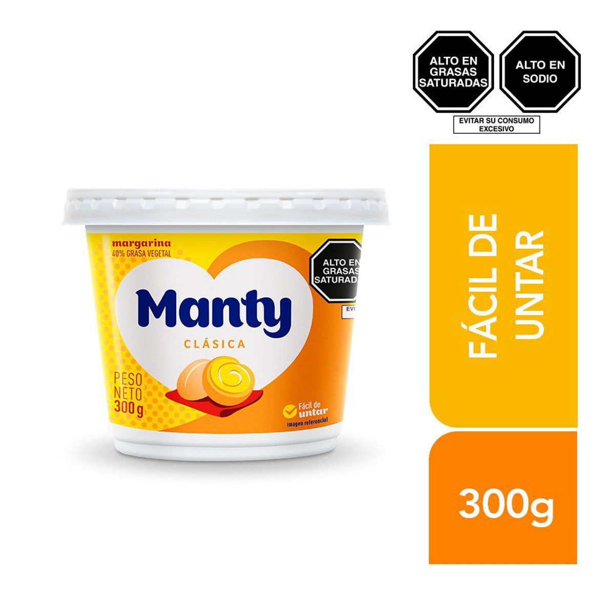 MANTY - Margarina Manty Clásica Envase 300 g