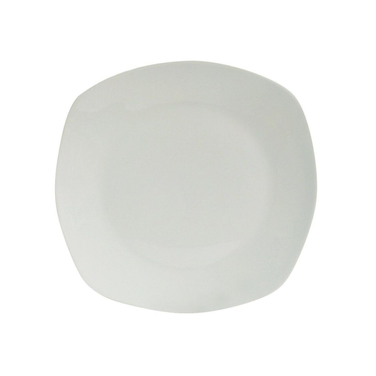 PRECIO UNO - Plato Entrada Semicuadrado Blanco