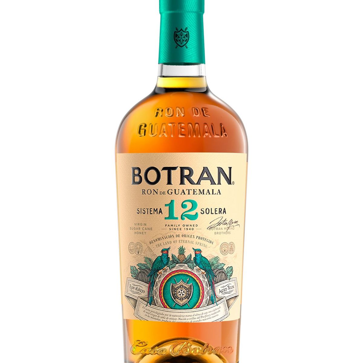 BOTRAN - Ron Botran 12 Años Añejo Botella 750 mL
