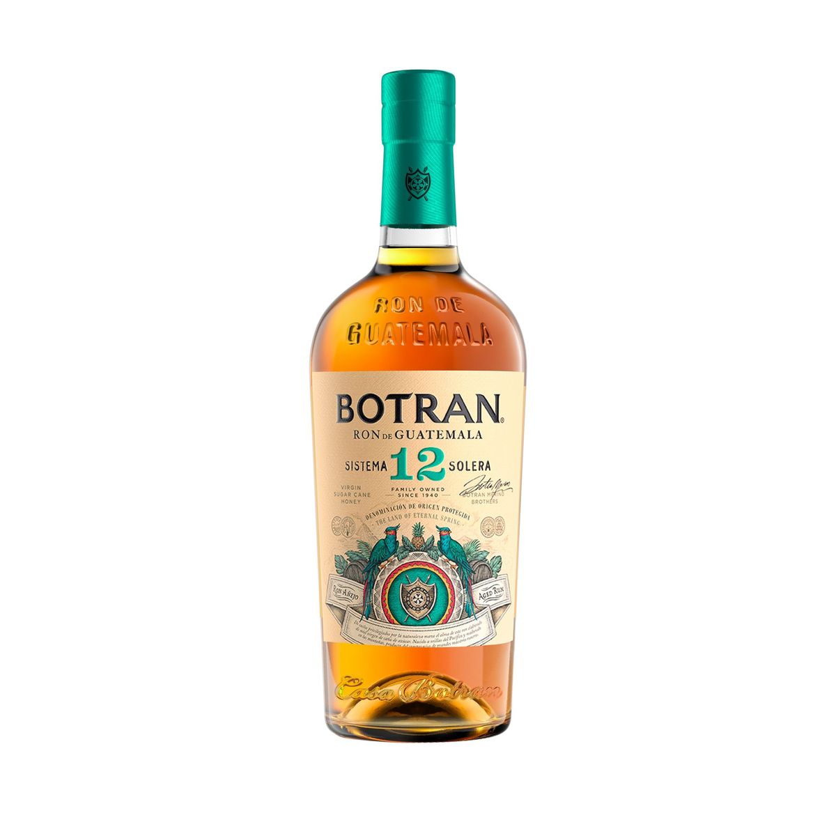 BOTRAN - Ron Botran 12 Años Añejo Botella 750 mL