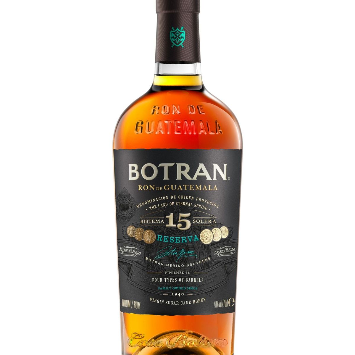 BOTRAN - Ron Botran 15 Años Añejo Reserva Botella 750 mL