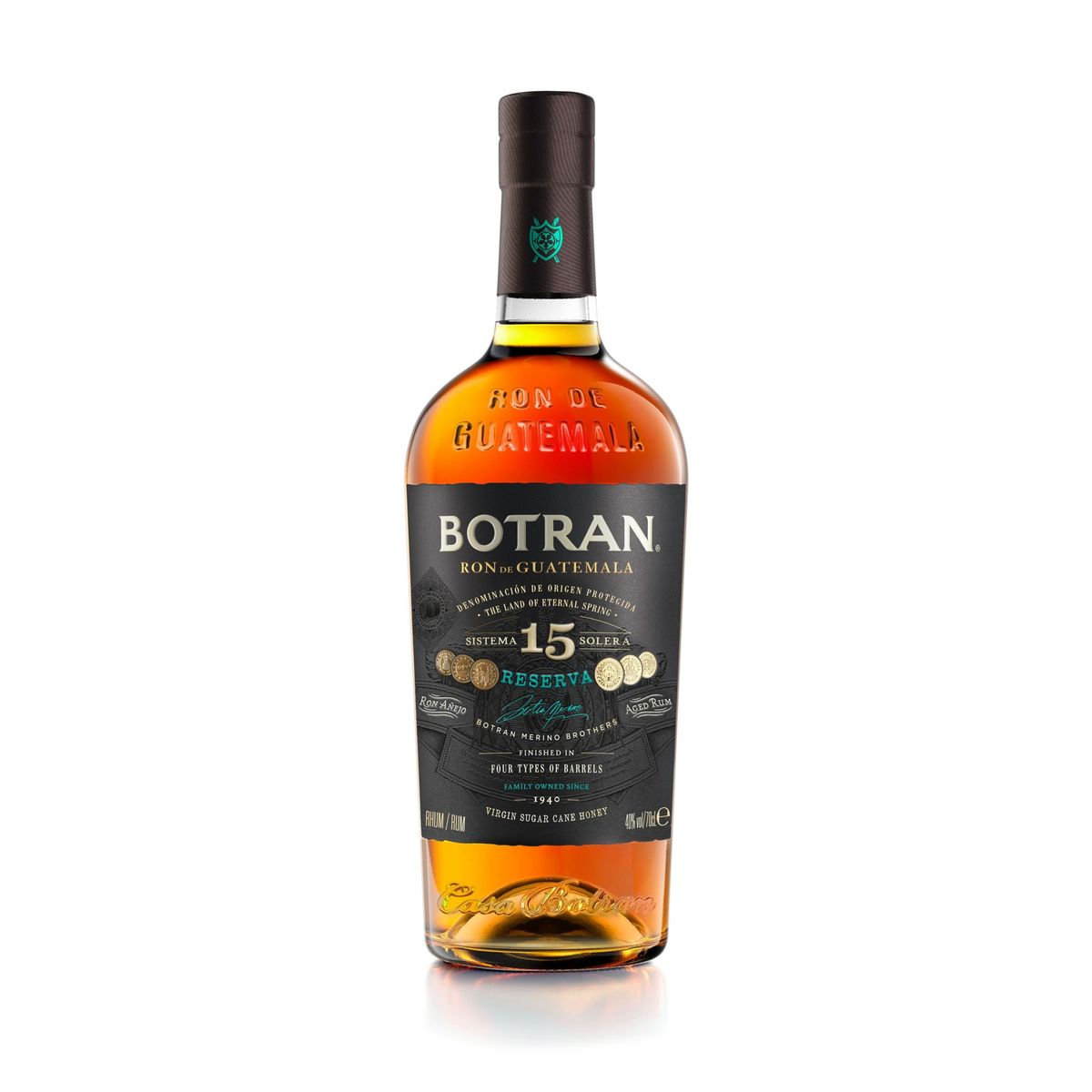 BOTRAN - Ron Botran 15 Años Añejo Reserva Botella 750 mL