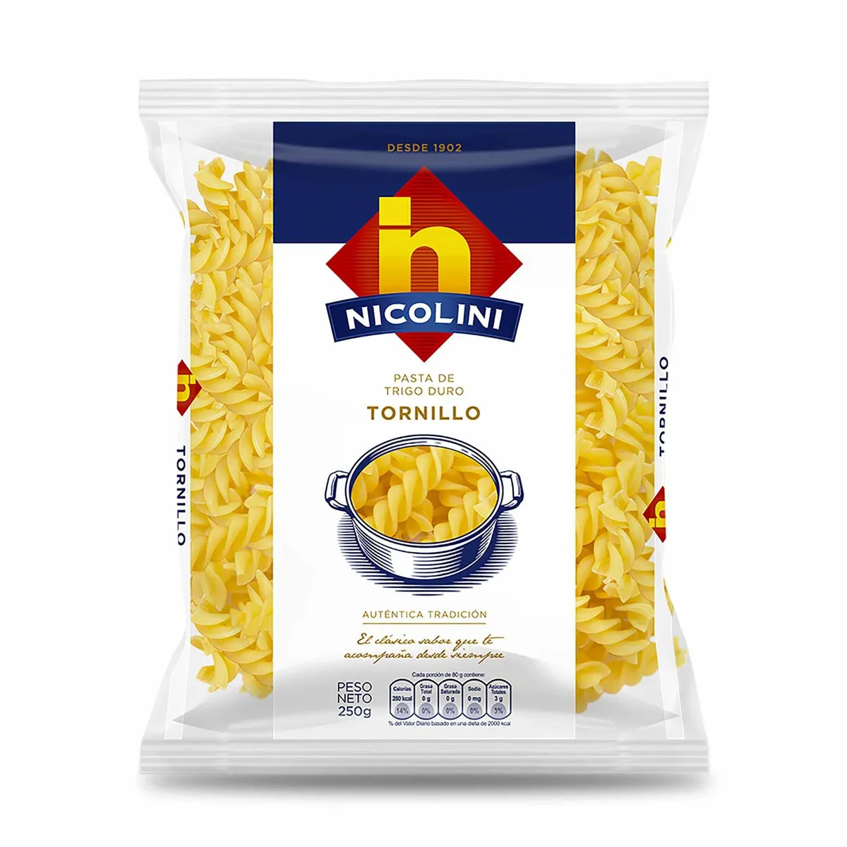 NICOLINI - Fideo Tornillo Nicolini Bolsa 250 g