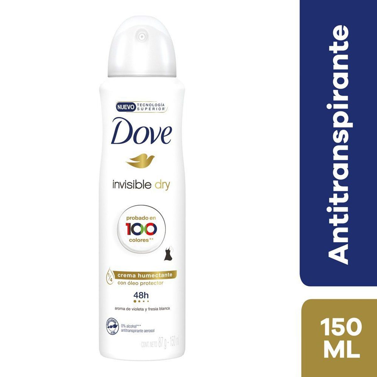 DOVE - Antitranspirante en Spray Dove Invisible Dry Envase 150 mL