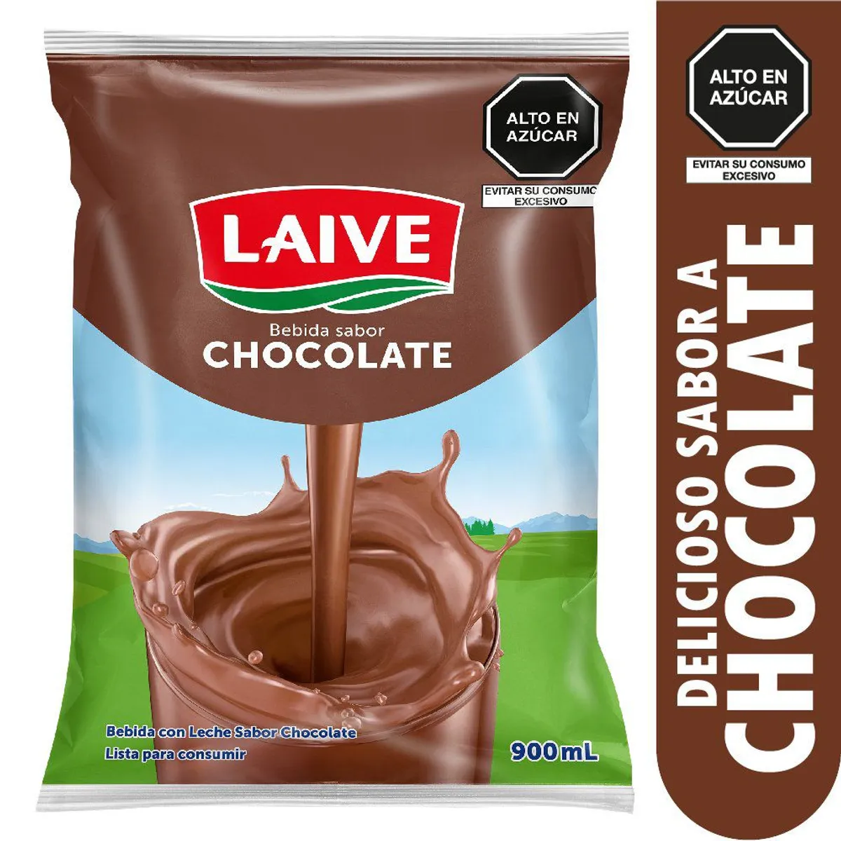 LAIVE - Bebida con Leche Sabor Chocolate Laive Bolsa 900 mL
