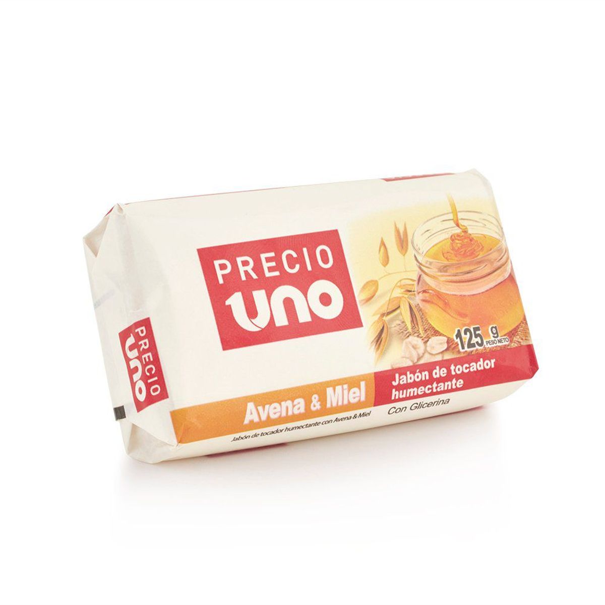 PRECIO UNO - Jabón de Tocador Precio Uno Avena y Miel Empaque 3 Und