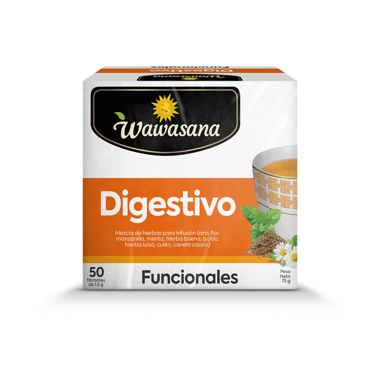 WAWASANA - Infusión Digestivo Wawasana Caja 50 Sobres
