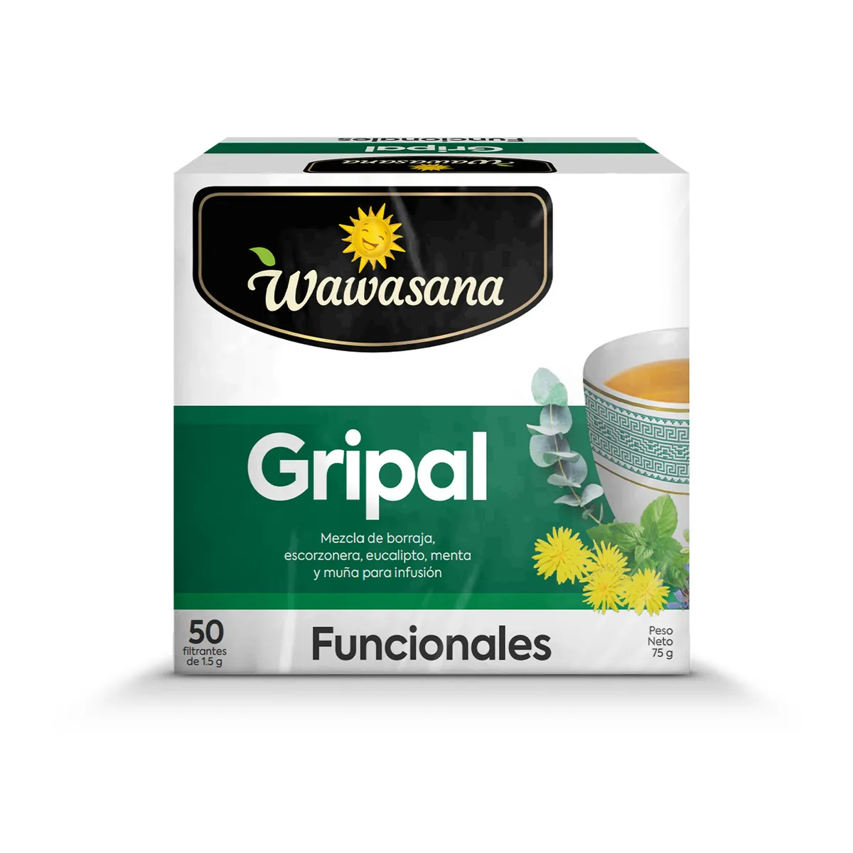 WAWASANA - Infusión Gripal Wawasana Caja 50 Sobres