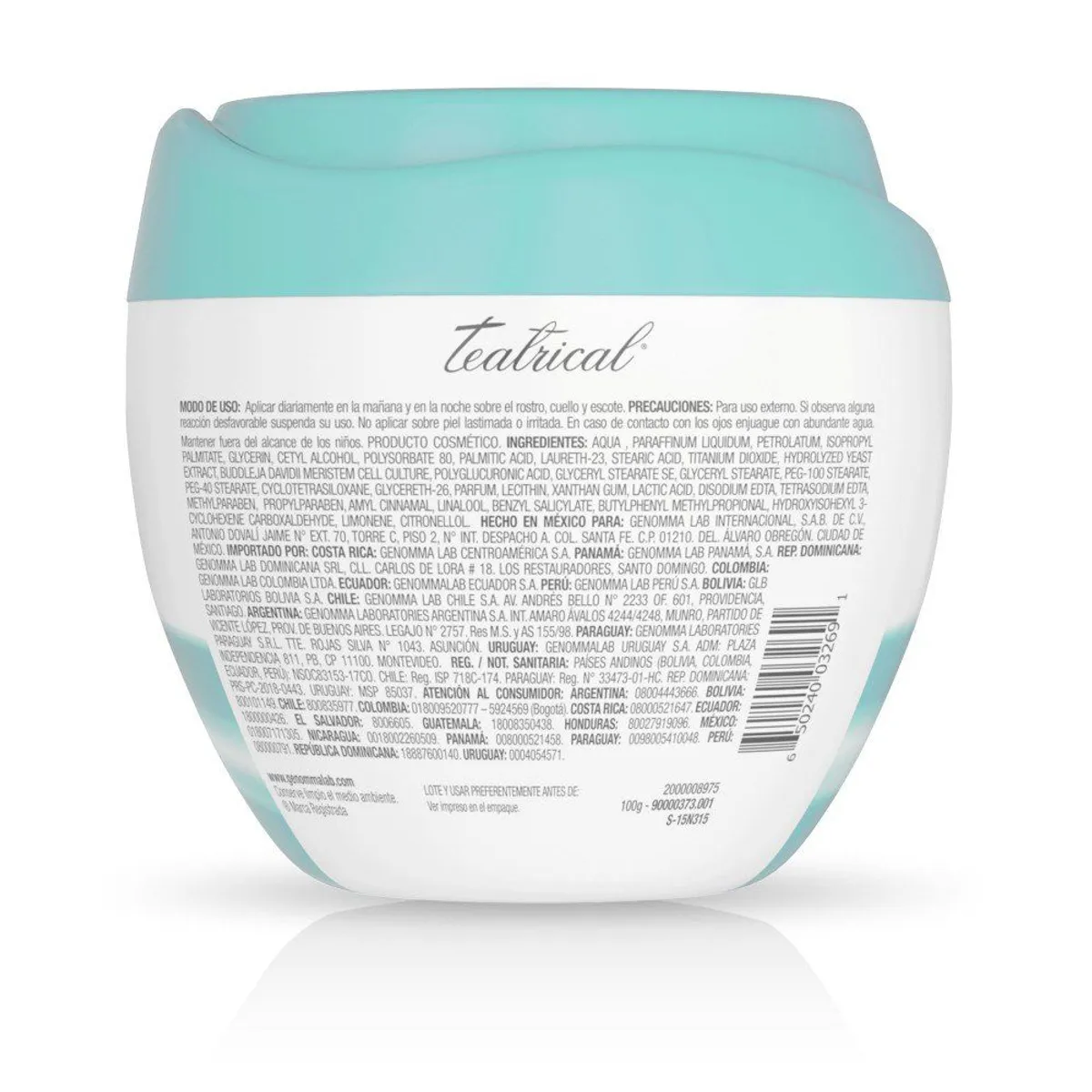 TEATRICAL - Crema Humectante Teatrical Células Madre Envase 100 g