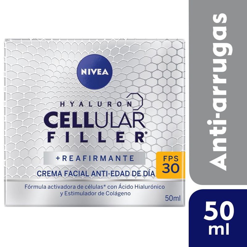 NIVEA - Crema Facial Nivea Día FPS30 Cellular Hyaluron Filler Envase 50 mL
