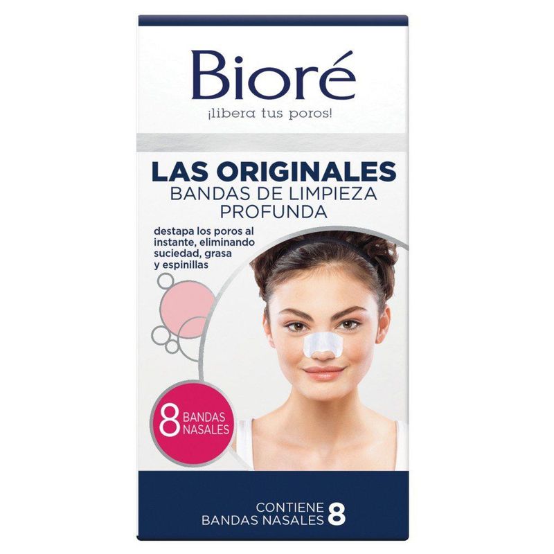 BIORE - Bandas Nasales Biore Limpieza Profunda Original Caja 8 Und